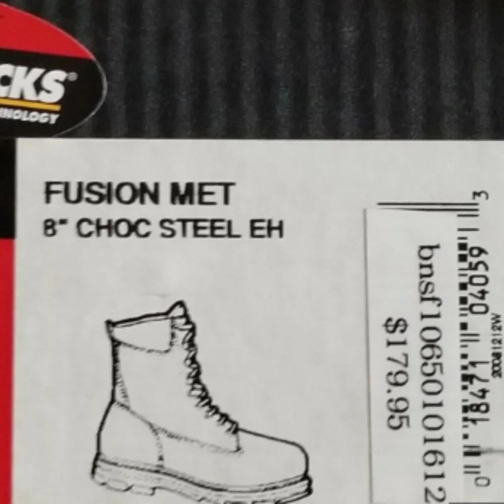 Men's Wolverine 8" Fusion Steel Toe Internal Meta Guard Work Boot W01664 Size 10 - Picture 11 of 11